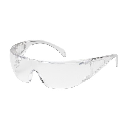 Pip OTG Rimless Safety Glasses with Clear Temple and Clear Lens 250-37-0980